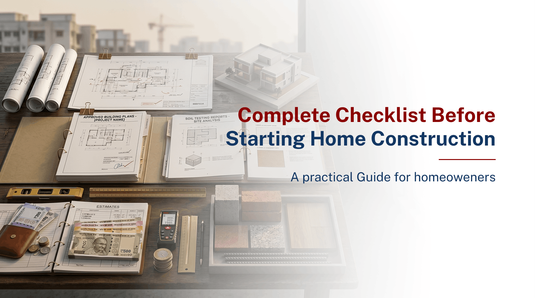 Complete Checklist Before Starting Home Construction: A Practical Guide for Homeowners
