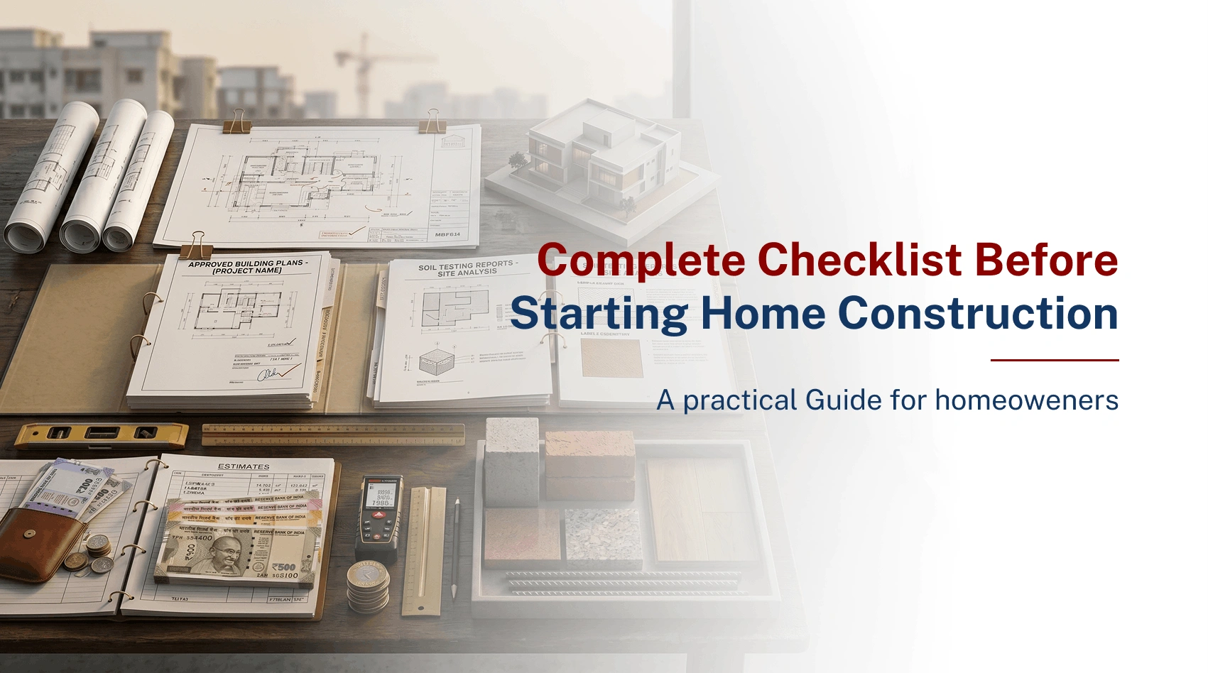 Complete Checklist Before Starting Home Construction: A Practical Guide for Homeowners